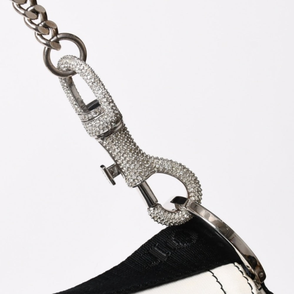 Christian Dior クリスチャンディオール ハードコアライン ショルダーバッグ 05-MA-0014 ラインストーン ガリアーノ期 美品 中古 4a004775