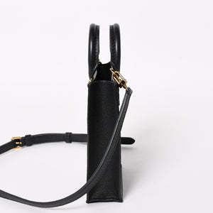 極美品 LOUIS VUITTON ルイヴィトン モノグラムアンプラント プティット サックプラ 2WAY ショルダーバッグ ハンドバッグ ブラック M81417 中古 4a004581