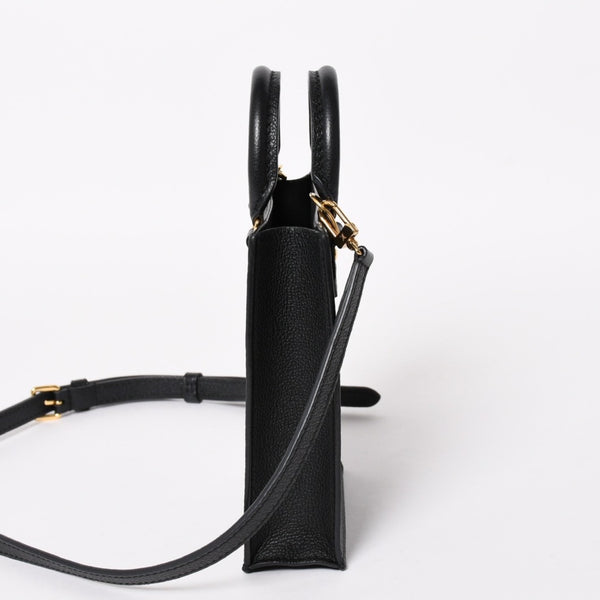 極美品 LOUIS VUITTON ルイヴィトン モノグラムアンプラント プティット サックプラ 2WAY ショルダーバッグ ハンドバッグ ブラック M81417 中古 4a004581