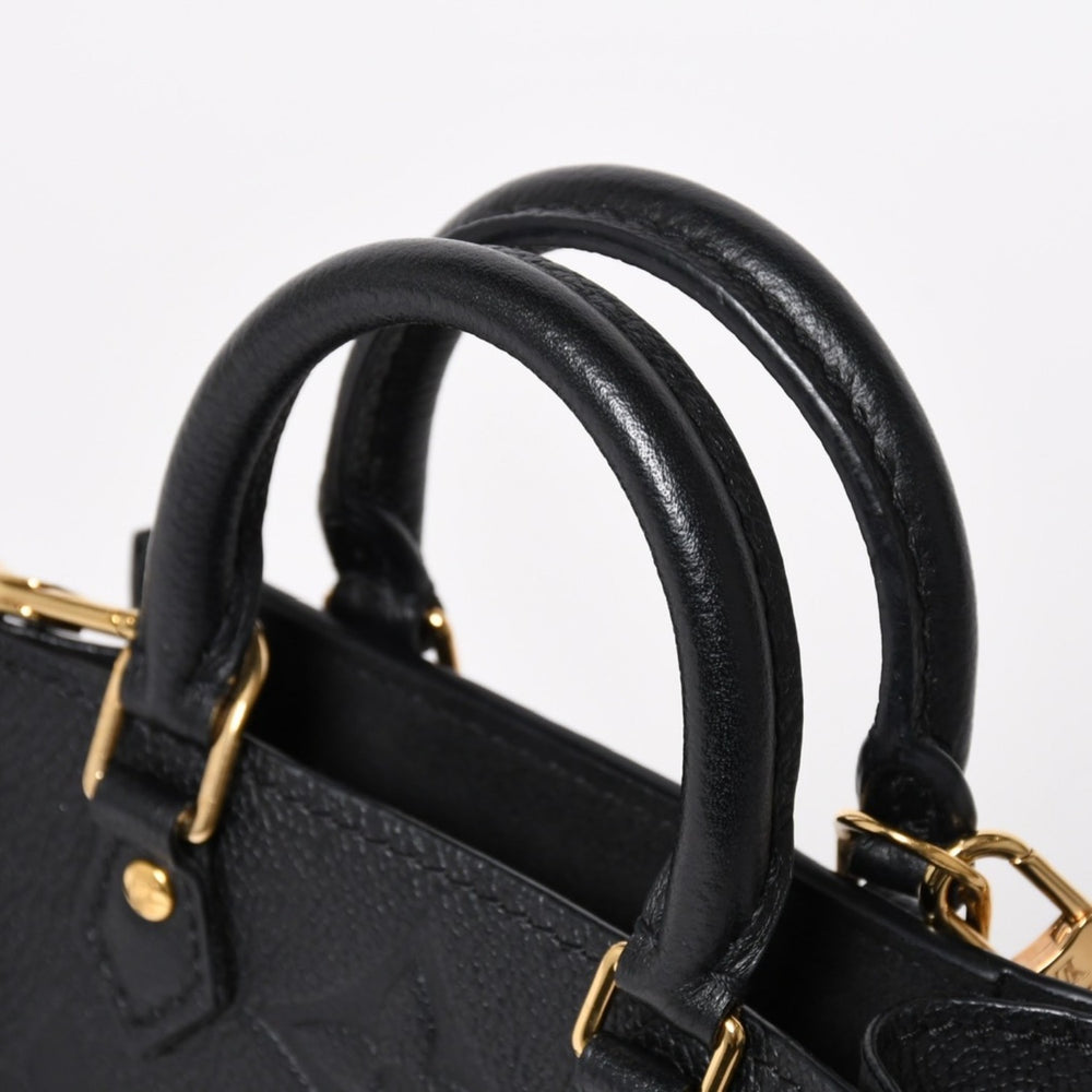 極美品 LOUIS VUITTON ルイヴィトン モノグラムアンプラント プティット サックプラ 2WAY ショルダーバッグ ハンドバッグ ブラック M81417 中古 4a004581