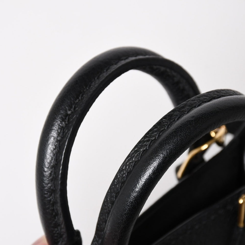 極美品 LOUIS VUITTON ルイヴィトン モノグラムアンプラント プティット サックプラ 2WAY ショルダーバッグ ハンドバッグ ブラック M81417 中古 4a004581