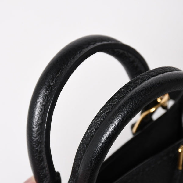 極美品 LOUIS VUITTON ルイヴィトン モノグラムアンプラント プティット サックプラ 2WAY ショルダーバッグ ハンドバッグ ブラック M81417 中古 4a004581