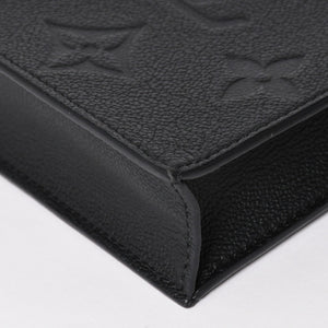 極美品 LOUIS VUITTON ルイヴィトン モノグラムアンプラント プティット サックプラ 2WAY ショルダーバッグ ハンドバッグ ブラック M81417 中古 4a004581