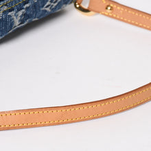 Load image into Gallery viewer, 極美品 LOUIS VUITTON ルイヴィトン ミニプリーティ ワンショルダーバッグ M95050 モノグラム デニム インディゴブルー 中古 4a004766