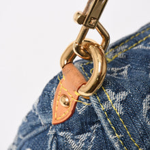 Load image into Gallery viewer, 極美品 LOUIS VUITTON ルイヴィトン ミニプリーティ ワンショルダーバッグ M95050 モノグラム デニム インディゴブルー 中古 4a004766
