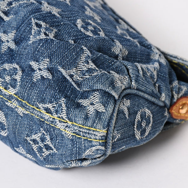 Very good condition LOUIS VUITTON Mini Pretty One Shoulder Bag M95050 Monogram Denim Indigo Blue Used 4a004766