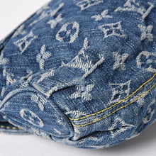 Load image into Gallery viewer, 極美品 LOUIS VUITTON ルイヴィトン ミニプリーティ ワンショルダーバッグ M95050 モノグラム デニム インディゴブルー 中古 4a004766