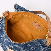 Load image into Gallery viewer, 極美品 LOUIS VUITTON ルイヴィトン ミニプリーティ ワンショルダーバッグ M95050 モノグラム デニム インディゴブルー 中古 4a004766