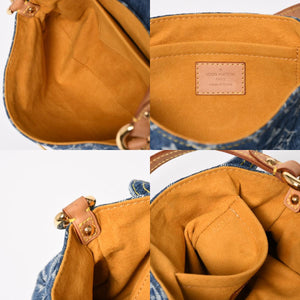 Very good condition LOUIS VUITTON Mini Pretty One Shoulder Bag M95050 Monogram Denim Indigo Blue Used 4a004766