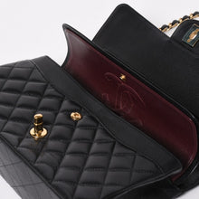Load image into Gallery viewer, 極美品 CHANEL シャネル マトラッセ25 Wフラップ Wチェーンショルダーバッグ22番台 ココマーク キャビアスキン ブラック 中古 4a004749