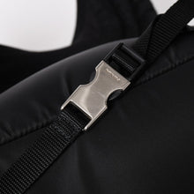 Load image into Gallery viewer, 極美品 PRADA プラダ TESSUTO POCKET ナイロン バックパック リュック ボディバッグ 2VZ044 ブラック カーキ ラバーロゴ テスートナイロン シルバー金具 中古 4a004772