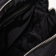 Load image into Gallery viewer, 極美品 PRADA プラダ TESSUTO POCKET ナイロン バックパック リュック ボディバッグ 2VZ044 ブラック カーキ ラバーロゴ テスートナイロン シルバー金具 中古 4a004772