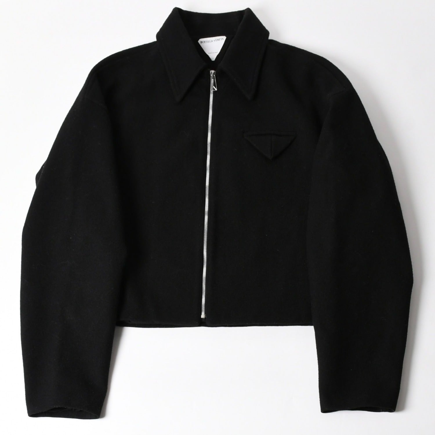 ボッテガヴェネタ　ジップアップ クロップドジャケット　ウールジャケット BOTTEGA VENETA