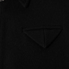Load image into Gallery viewer, 極美品 BOTTEGAVENETA ボッテガヴェネタ ウールジャケット クロップド ジップアップ 646907 V0AW0 ブラック シルバー金具 中古 4a004823