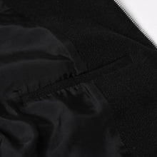 Load image into Gallery viewer, 極美品 BOTTEGAVENETA ボッテガヴェネタ ウールジャケット クロップド ジップアップ 646907 V0AW0 ブラック シルバー金具 中古 4a004823