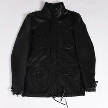 Load image into Gallery viewer, 極美品 DIOR HOMME ディオール オム 04SS ストリップ期 レザージャケット 4EH5043006 サイズ46 ブラック エディ期 中古 4a004517