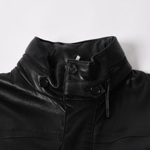 Load image into Gallery viewer, 極美品 DIOR HOMME ディオール オム 04SS ストリップ期 レザージャケット 4EH5043006 サイズ46 ブラック エディ期 中古 4a004517