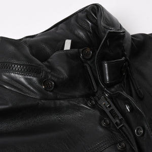極美品 DIOR HOMME ディオール オム 04SS ストリップ期 レザージャケット 4EH5043006 サイズ46 ブラック エディ期 中古 4a004517