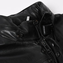 Load image into Gallery viewer, 極美品 DIOR HOMME ディオール オム 04SS ストリップ期 レザージャケット 4EH5043006 サイズ46 ブラック エディ期 中古 4a004517
