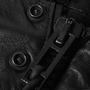 極美品 DIOR HOMME ディオール オム 04SS ストリップ期 レザージャケット 4EH5043006 サイズ46 ブラック エディ期 中古 4a004517
