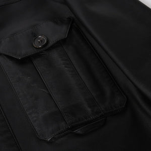 極美品 DIOR HOMME ディオール オム 04SS ストリップ期 レザージャケット 4EH5043006 サイズ46 ブラック エディ期 中古 4a004517