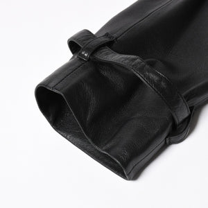 極美品 DIOR HOMME ディオール オム 04SS ストリップ期 レザージャケット 4EH5043006 サイズ46 ブラック エディ期 中古 4a004517