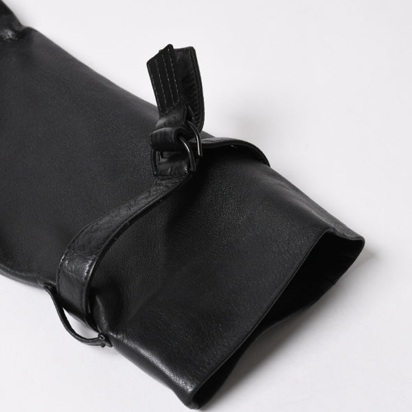 極美品 DIOR HOMME ディオール オム 04SS ストリップ期 レザージャケット 4EH5043006 サイズ46 ブラック エディ期 中古 4a004517