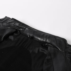 極美品 DIOR HOMME ディオール オム 04SS ストリップ期 レザージャケット 4EH5043006 サイズ46 ブラック エディ期 中古 4a004517
