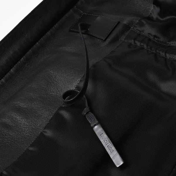 極美品 DIOR HOMME ディオール オム 04SS ストリップ期 レザージャケット 4EH5043006 サイズ46 ブラック エディ期 中古 4a004517
