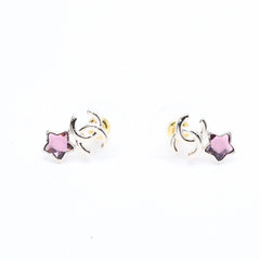 CHANEL Chanel earrings here mark star color stone light gold B25 stamp weight approx. 2.83g mint condition used 4a004576