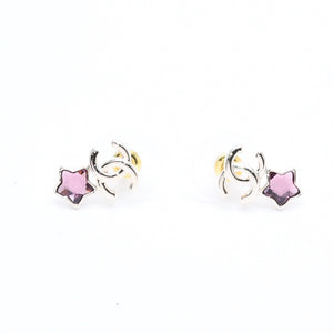 CHANEL Chanel earrings here mark star color stone light gold B25 stamp weight approx. 2.83g mint condition used 4a004576