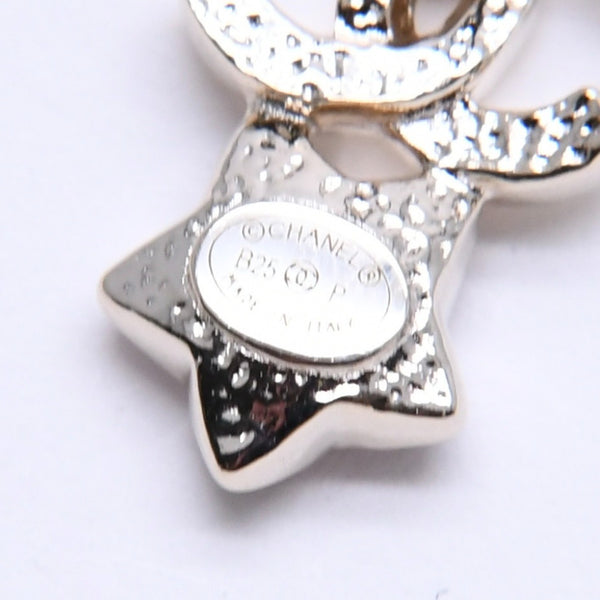 CHANEL Chanel earrings here mark star color stone light gold B25 stamp weight approx. 2.83g mint condition used 4a004576