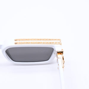 LOUIS VUITTON ルイヴィトン サングラス 1.1 ミリオネア アイウェア Z1166E 9F1 サイズ58□17 145 ホワイト 美品 中古 4a004827