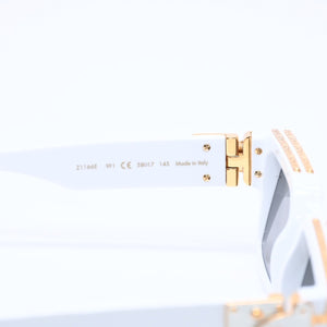 LOUIS VUITTON ルイヴィトン サングラス 1.1 ミリオネア アイウェア Z1166E 9F1 サイズ58□17 145 ホワイト 美品 中古 4a004827
