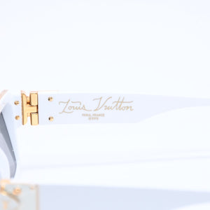 LOUIS VUITTON ルイヴィトン サングラス 1.1 ミリオネア アイウェア Z1166E 9F1 サイズ58□17 145 ホワイト 美品 中古 4a004827