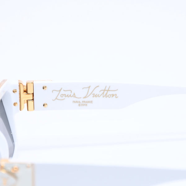 LOUIS VUITTON ルイヴィトン サングラス 1.1 ミリオネア アイウェア Z1166E 9F1 サイズ58□17 145 ホワイト 美品 中古 4a004827