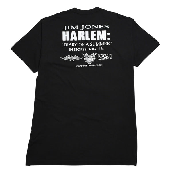 極美品 JIM JONES ジム ジョーンズ Harlem Diary of a Summer 半袖Tシャツ サイズ4XL ByrdGang プロモーション ブラック 中古 4a004791