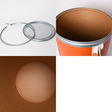 Load image into Gallery viewer, HERMES エルメス サドルボックス SADDLE BOX H800104E インテリア 小物入れ オレンジ シルバー 美品 中古 4a004803