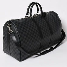 Load image into Gallery viewer, 極美品 ルイヴィトン LOUIS VUITTON キーポル バンドリエール 55 ボストンバッグ ダミエ グラフィット ブラック N41413 中古 4a005353