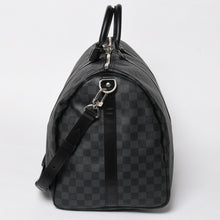 Load image into Gallery viewer, 極美品 ルイヴィトン LOUIS VUITTON キーポル バンドリエール 55 ボストンバッグ ダミエ グラフィット ブラック N41413 中古 4a005353