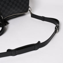 Load image into Gallery viewer, 極美品 ルイヴィトン LOUIS VUITTON キーポル バンドリエール 55 ボストンバッグ ダミエ グラフィット ブラック N41413 中古 4a005353