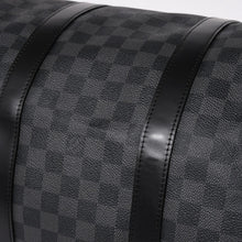 Load image into Gallery viewer, 極美品 ルイヴィトン LOUIS VUITTON キーポル バンドリエール 55 ボストンバッグ ダミエ グラフィット ブラック N41413 中古 4a005353