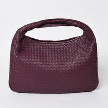 Load image into Gallery viewer, 極美品 BOTTEGA VENETA ボッテガヴェネタ イントレチャート ワンショルダーバッグ ワインレッド パープル 中古 4a005417