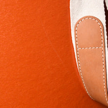 Load image into Gallery viewer, HERMES エルメス サドルボックス SADDLE BOX H800104E インテリア 小物入れ オレンジ シルバー 美品 中古 4a004803