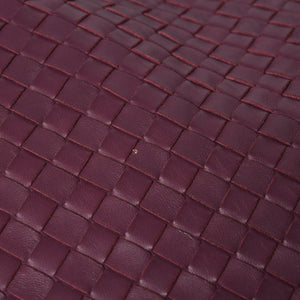 Very Good Condition BOTTEGA VENETA Bottega Veneta Intrecciato One Shoulder Bag Wine Red Purple Used 4a005417