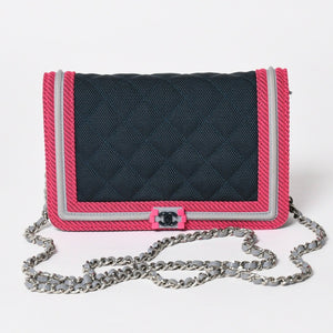極美品 CHANEL シャネル BOY CHANEL ボーイシャネル チェーンショルダーウォレット A80287 22番台 ココマーク マルチカラー 中古 4a004804