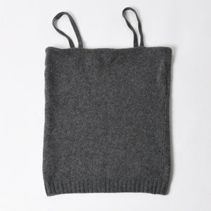 PRADA プラダ Detachable Shrug Camisole Sweater ウールアンサンブルニット 20114 S231 12CW セットアップ ボレロ キャミソール バージンウール カシミヤ グレー 44サイズ 美品 中古 4a004700