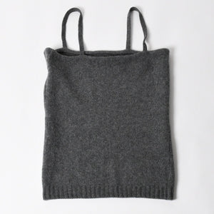 PRADA プラダ Detachable Shrug Camisole Sweater ウールアンサンブルニット 20114 S231 12CW セットアップ ボレロ キャミソール バージンウール カシミヤ グレー 44サイズ 美品 中古 4a004700