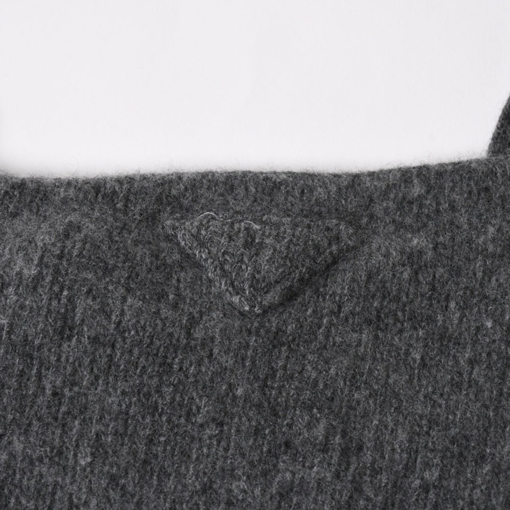 PRADA Detachable Shrug Camisole Sweater Wool Ensemble Knit 20114 S231 12CW Setup Bolero Camisole Virgin Wool Cashmere Gray Size 44 Good Condition Used 4a004700