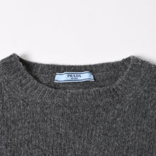 画像をギャラリービューアに読み込む, PRADA プラダ Detachable Shrug Camisole Sweater ウールアンサンブルニット 20114 S231 12CW セットアップ ボレロ キャミソール バージンウール カシミヤ グレー 44サイズ 美品 中古 4a004700